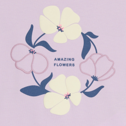 تيشيرت زهري أرجواني بأكمام...